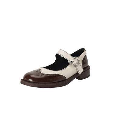 Perlina – Flat Washed Cowhide Shoes