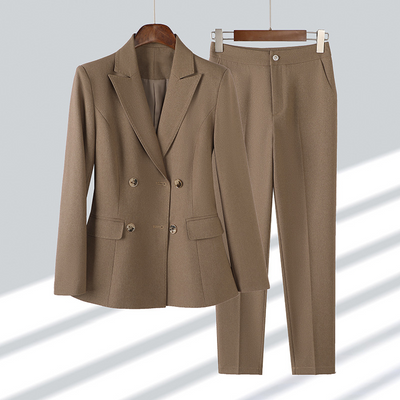 Aven - Classic 4-Button Blazer with Matching Pants Set