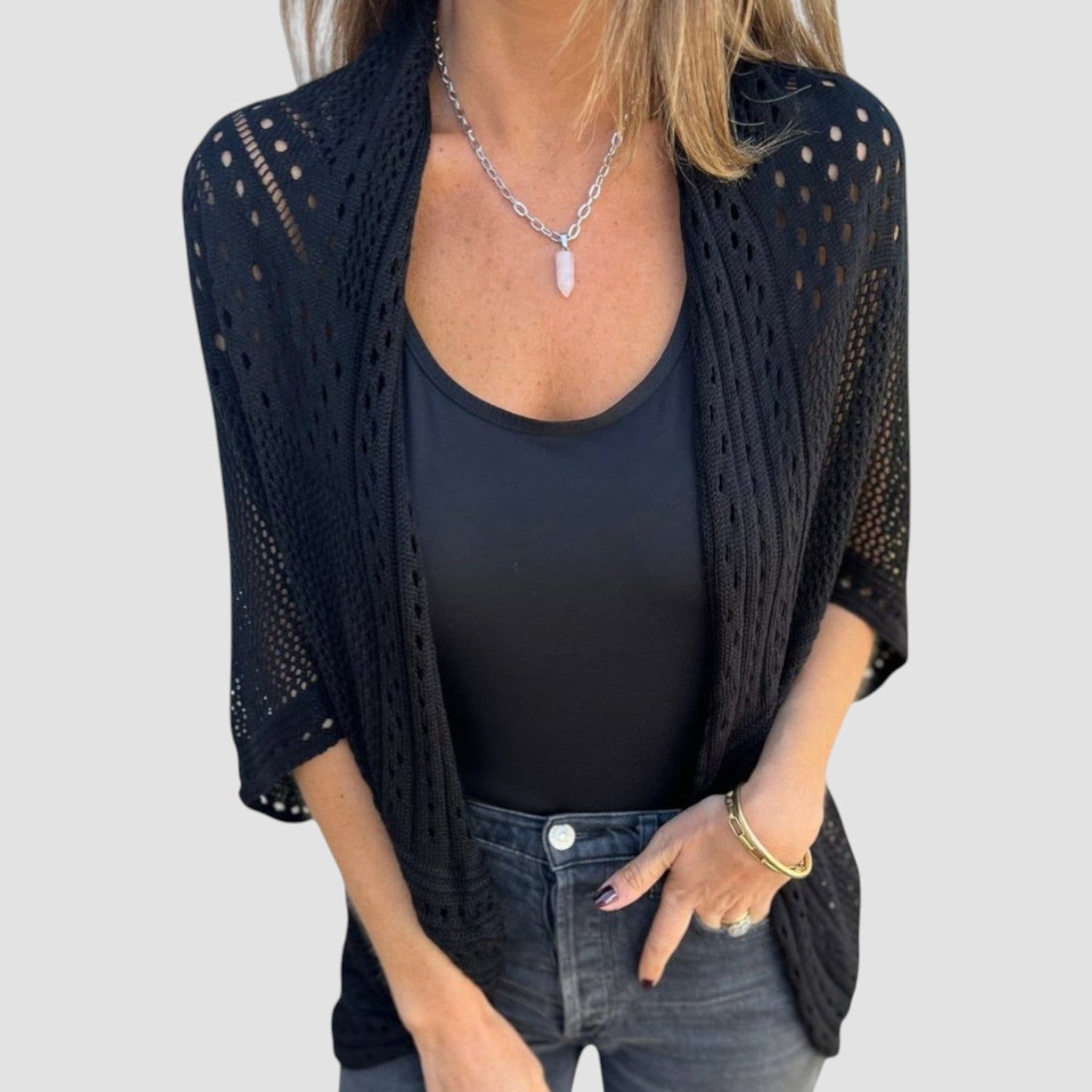 Brielle™ | Half Sleeve Knit Cardigan