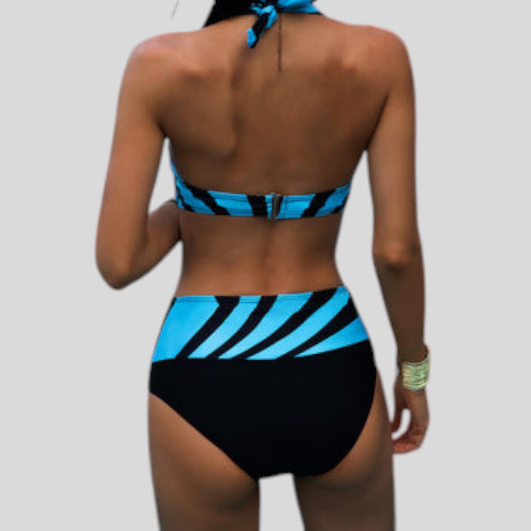 Callie | Striped Bikini Set