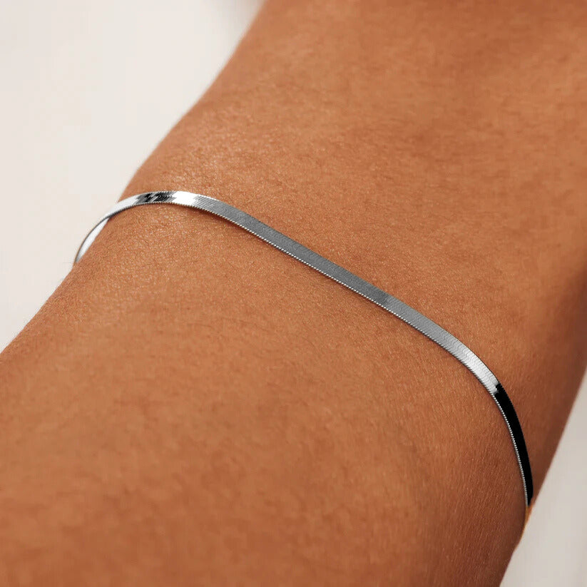 Soleil Serpent Bracelet | White Gold 14k