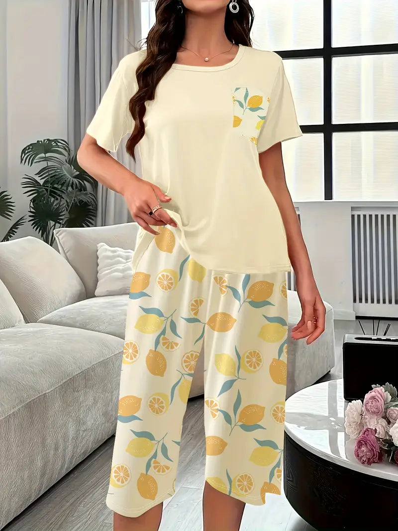 Kinsley - Comfortable Loungewear Set With Floral Print