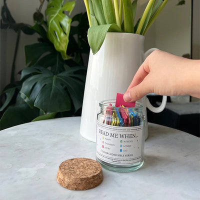 SpiritPearl™ Faith Jar — Your Daily Dose of Peace, Hope, and Strength in Every Verse