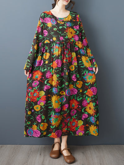 Serena | Midnight Garden Maxi Dress