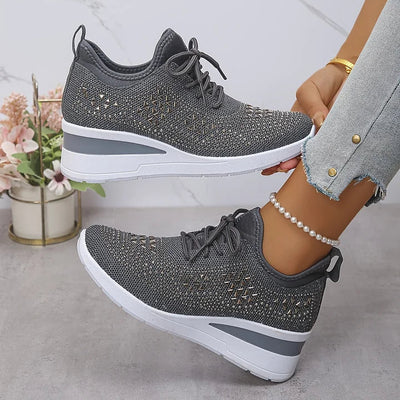 Hannah | Orthopedic Sneakers with Sparkling Rhinestones