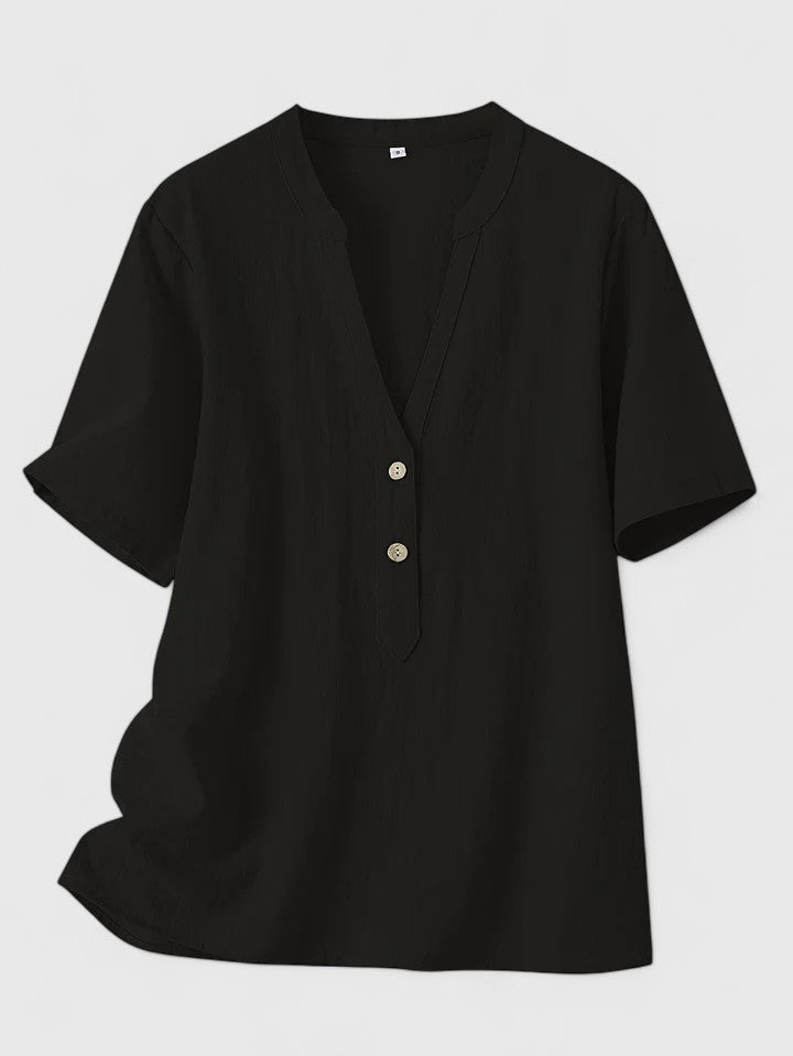 Selena | Elegant V-Neck Blouse