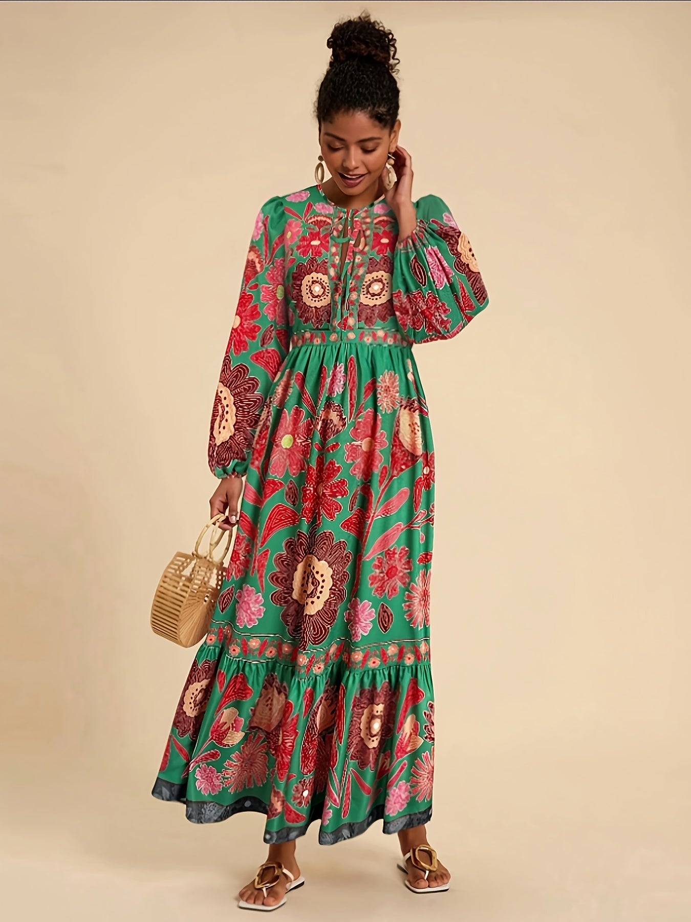 Isabella | Bohemian Floral Maxi Dress