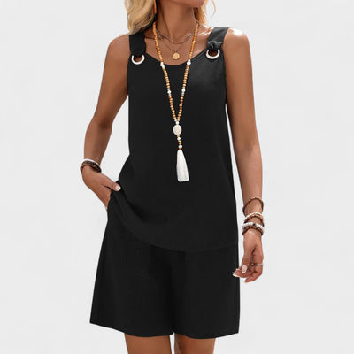 LISA | SLEEVELESS TWO-PIECE SET