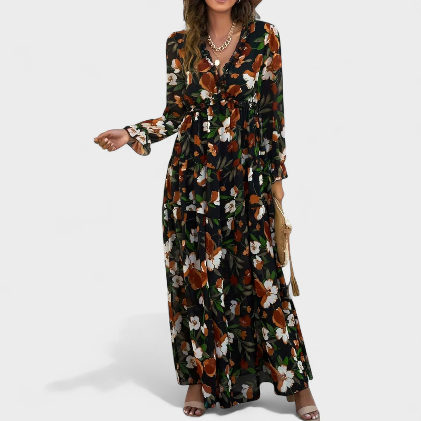 Zinnia | Floral Tiered Maxi Dress