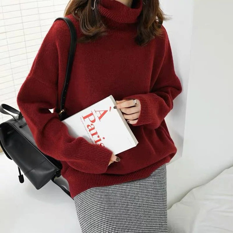 Julia | Soft High-Neck Knit Sweater