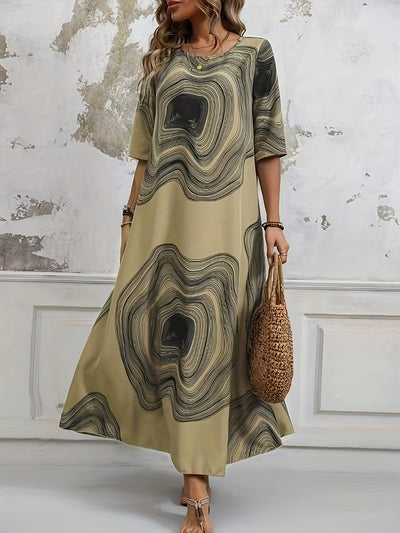 Amelia | Artistic Flow Maxi Dress