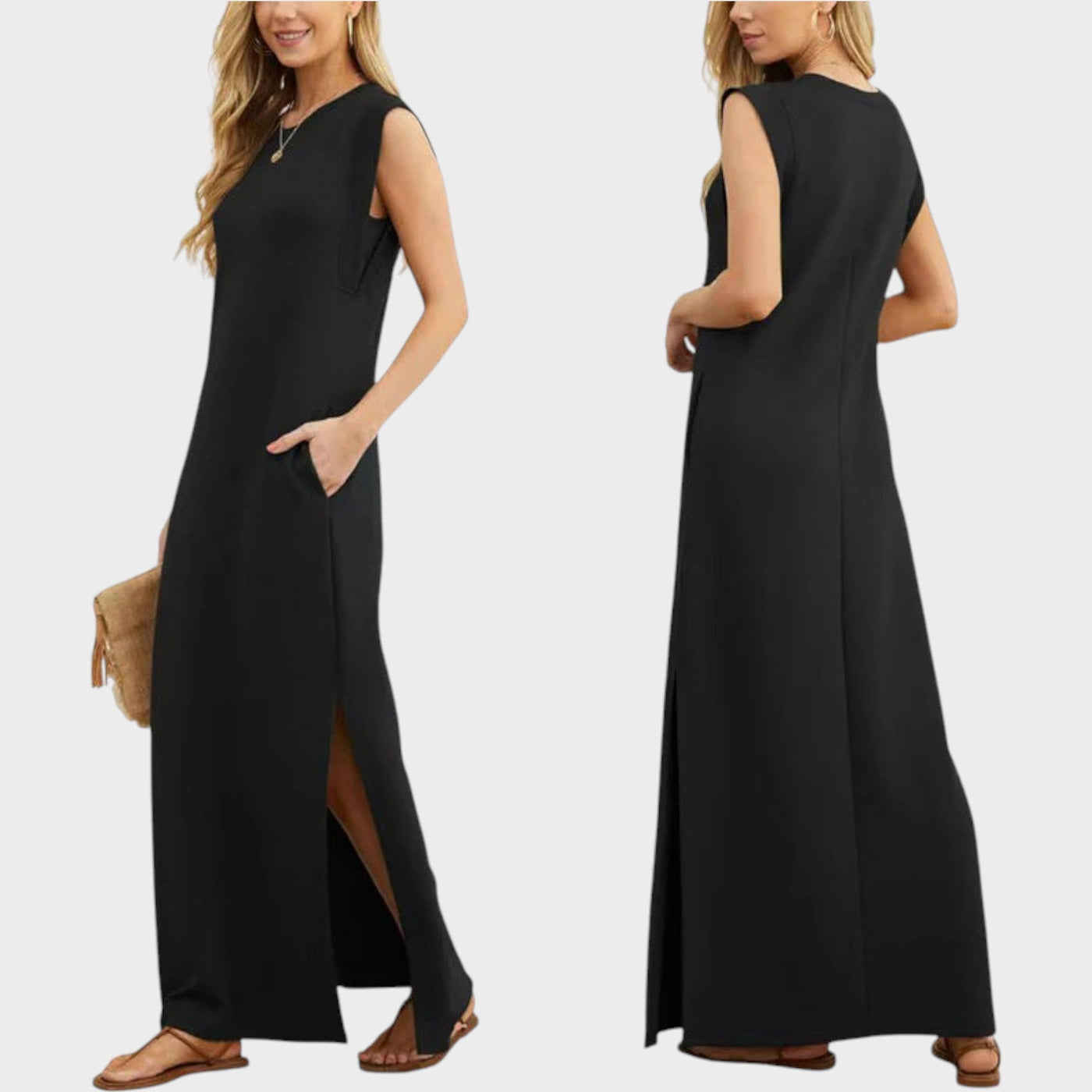 Emma™ | Wrinkle-Resistant Flowing Long Dress