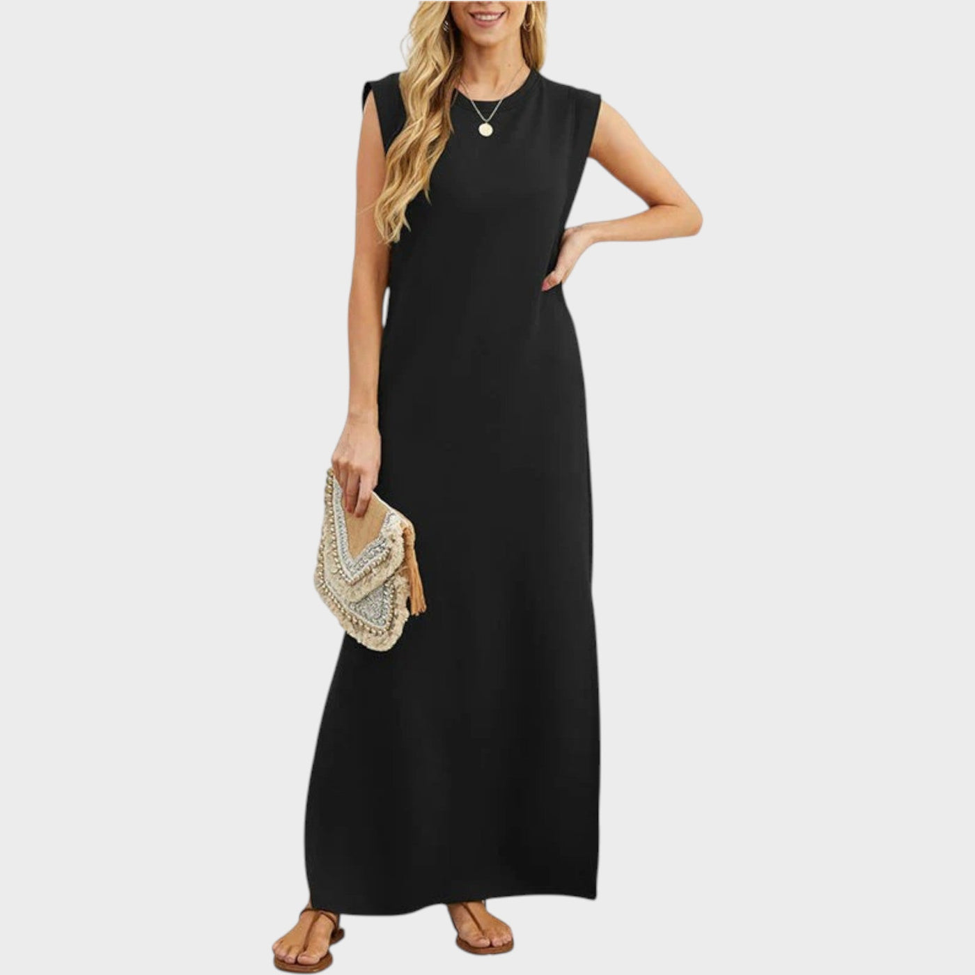 Emma™ | Wrinkle-Resistant Flowing Long Dress