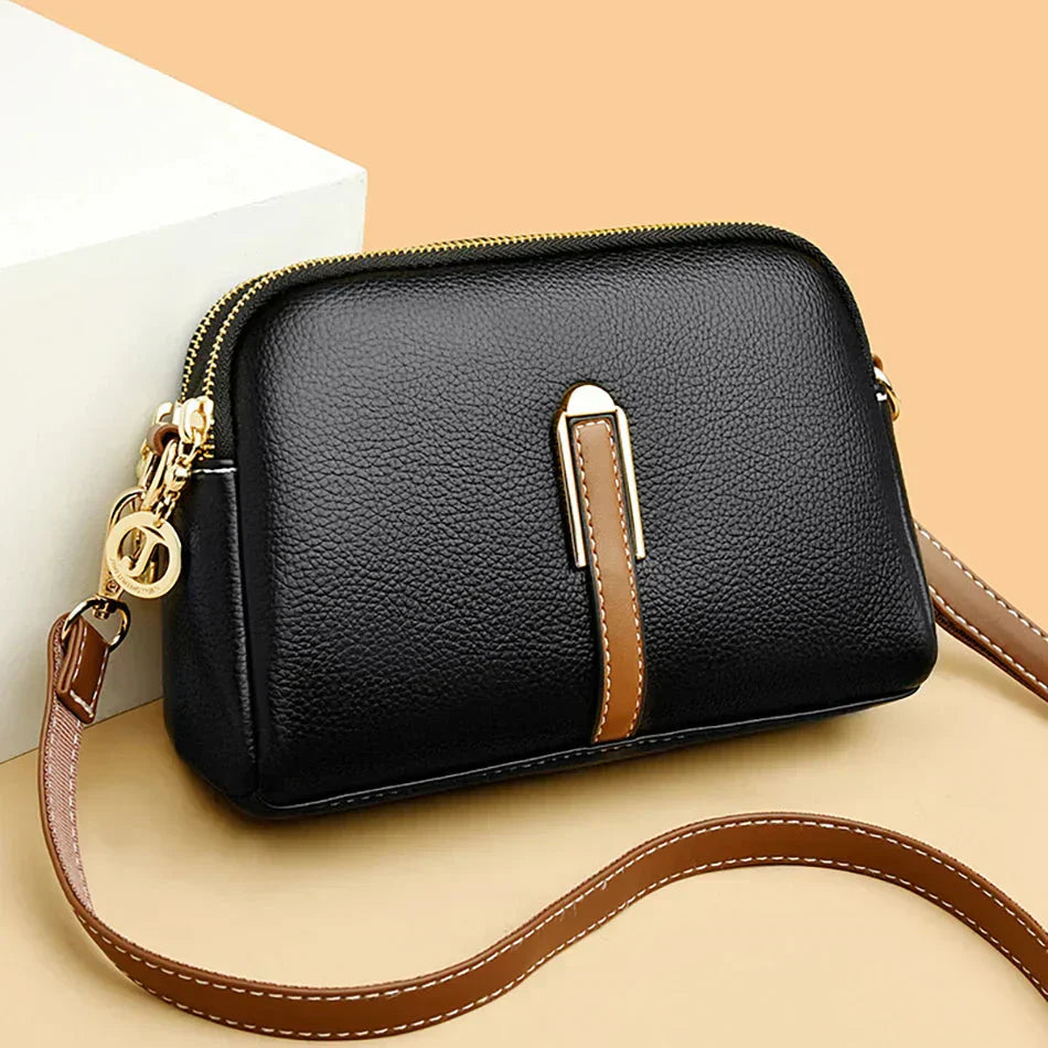 Penelope - Compact Soft Leather Shoulder Bag