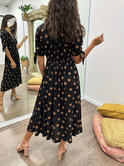 Martha | Vintage-Inspired Polka Dot Midi Dress