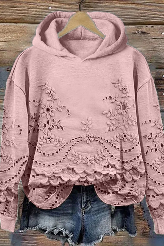 Lace Hoodie in Prato