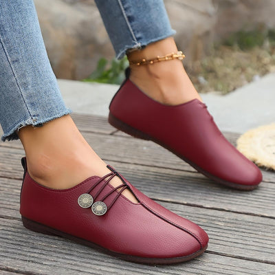 Women's Casual Flat Loafers with Strap