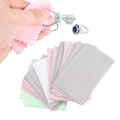 Claire's LuxeShine Jewelry Cleaning Wipes – 50 Ultra-Soft Polishing Cloths for Brilliant Sparkle