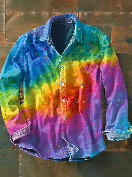 Sage - Graphic Statement Pocket Shirt