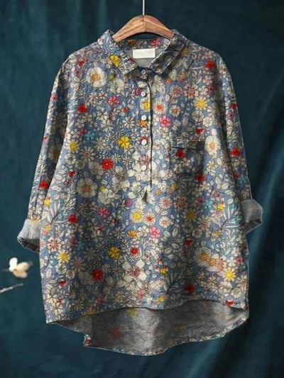 Donna™ | Cotton Floral Shirt