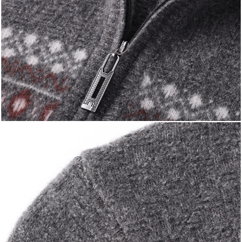Franco Bianchi Half Zip Wool Sweater
