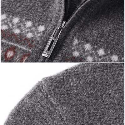 Franco Bianchi Half Zip Wool Sweater