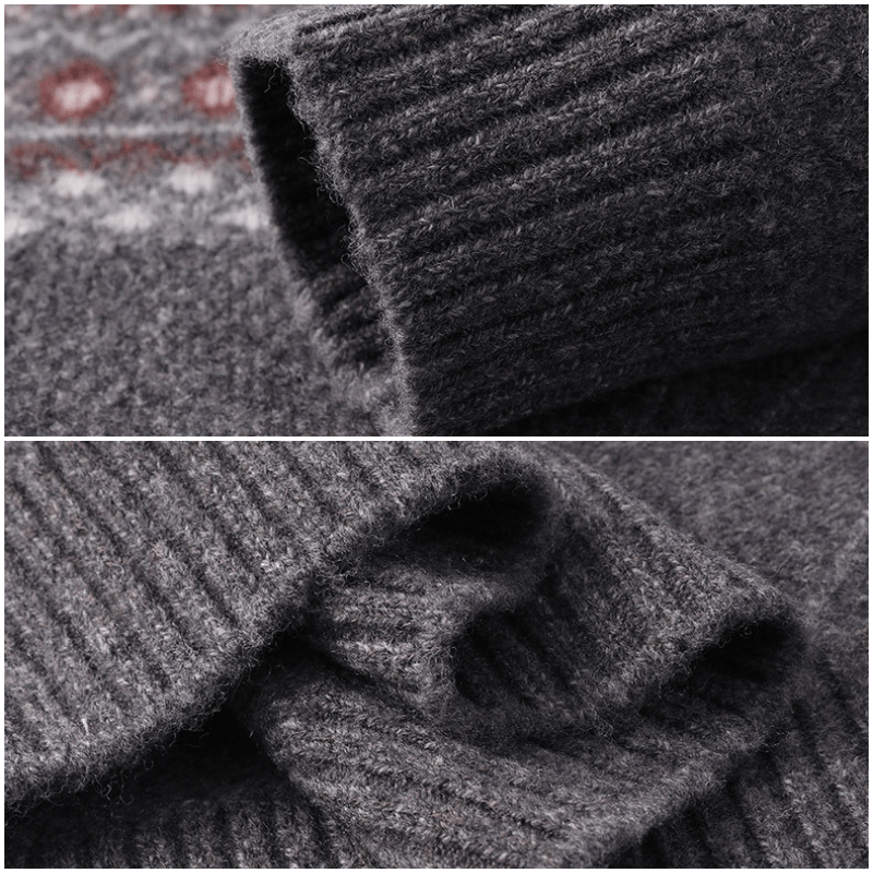Franco Bianchi Half Zip Wool Sweater