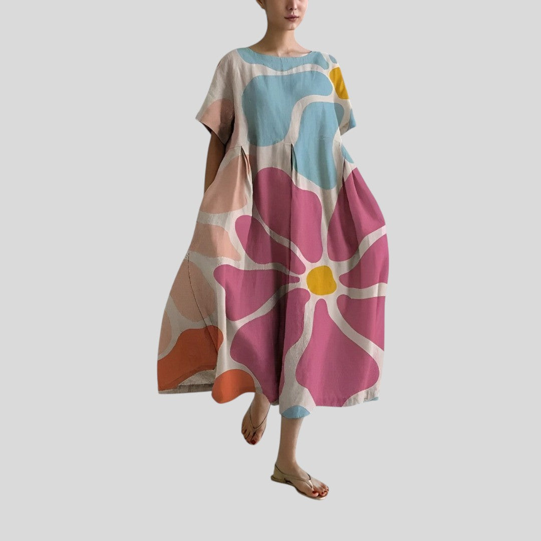 Noora | Boho Floral Spring Maxi Dress