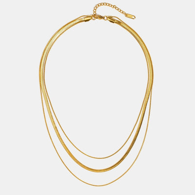 Gold Multilayer Chain Necklace