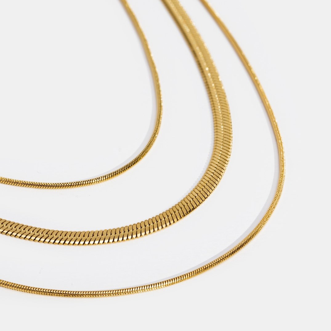 Gold Multilayer Chain Necklace