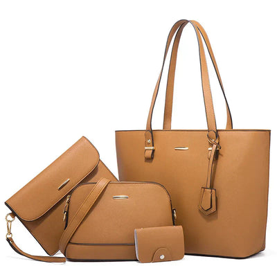 Ashby - Versatile 3-Piece Leather Handbag and Shoulder Bag Set