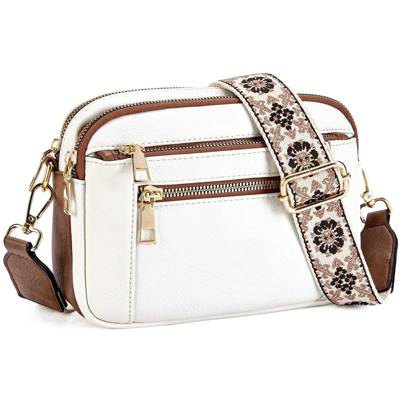 Fifer - Adjustable Colorful Strap Crossbody Bag