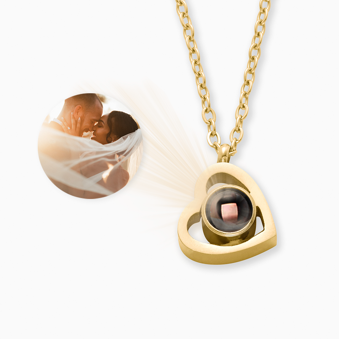 Personalized photo necklace with your own image