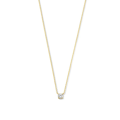 Cléa Moissanite Stone Necklace | Gold 14k