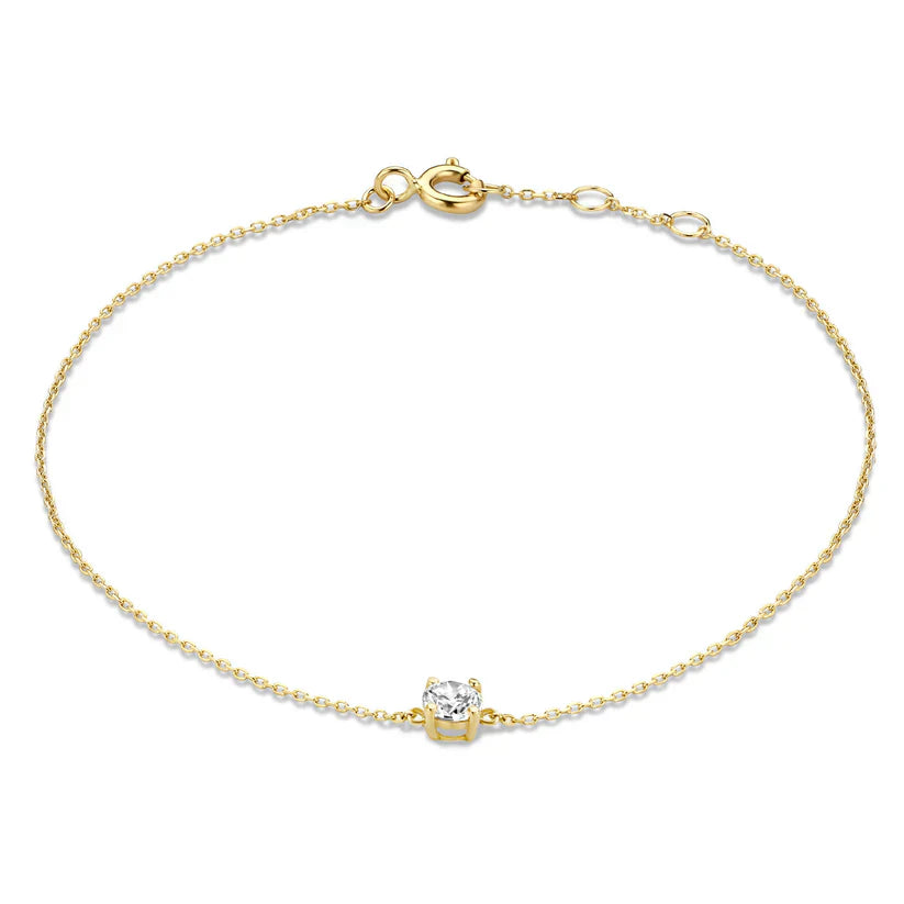 Dalynette | Bracelet with Moissanite Stones 14k Gold
