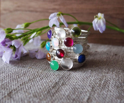 Opal Ring in Sterling Silver