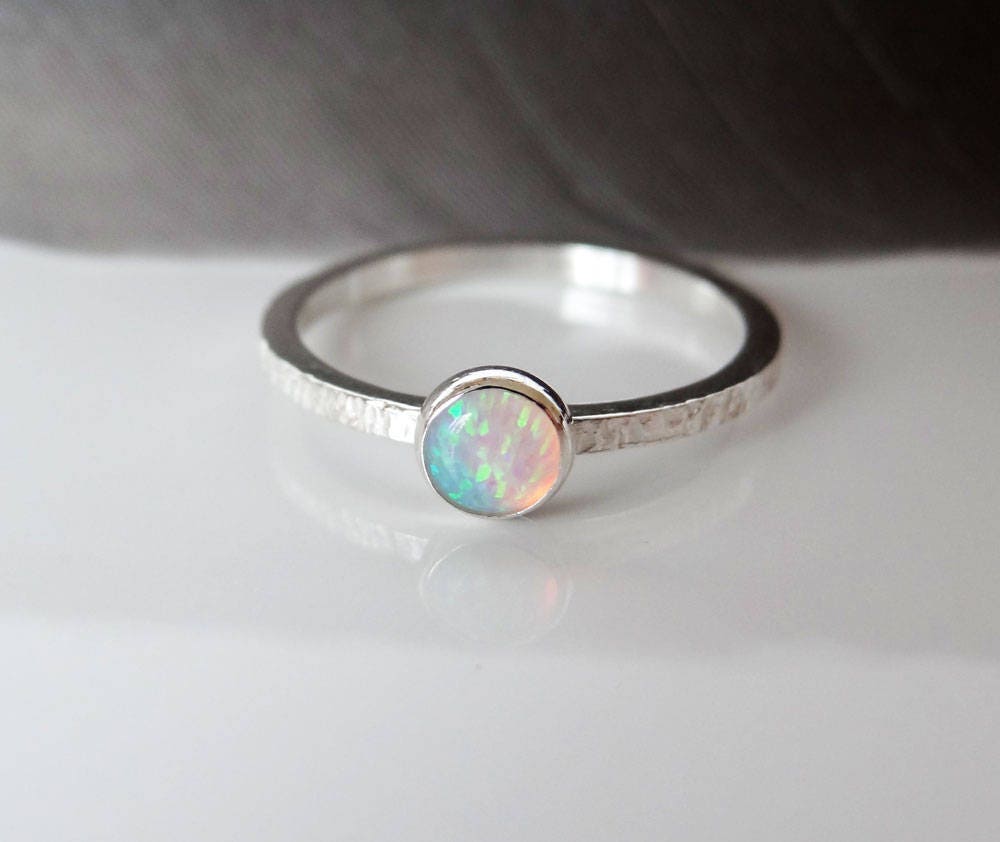 Opal Ring in Sterling Silver
