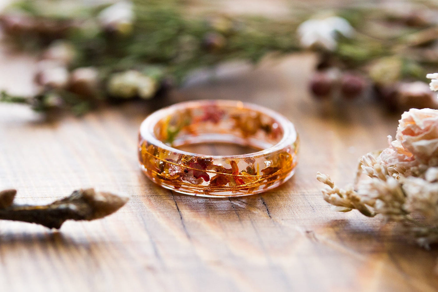 Autumn Resin Ring