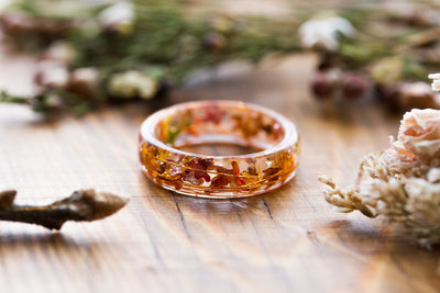 Autumn Resin Ring
