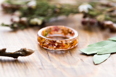 Autumn Resin Ring