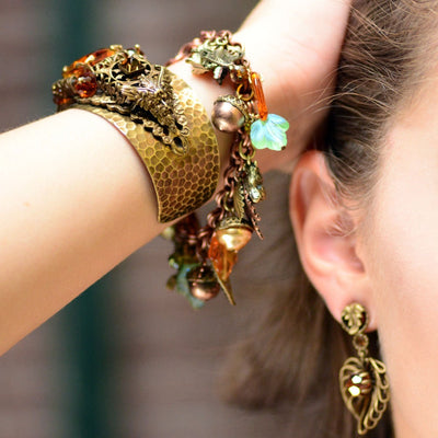 Squirrel Autumn Charm Bracelet