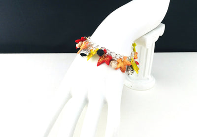 Autumn Hedgehog Charm Bracelet