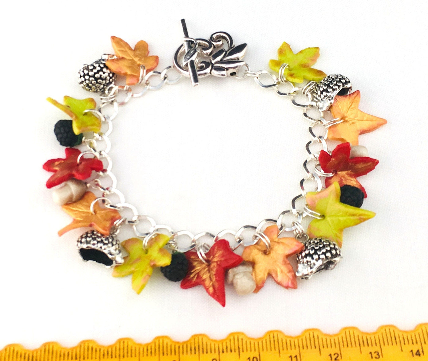 Autumn Hedgehog Charm Bracelet