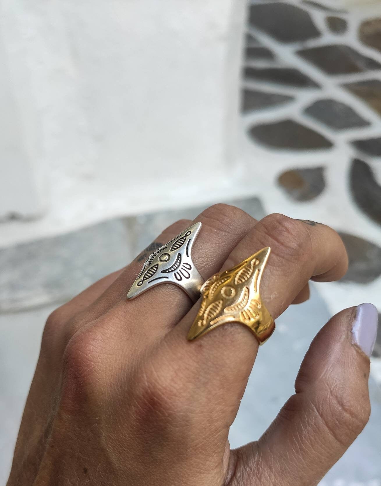 Ethnic jewely Boho rings