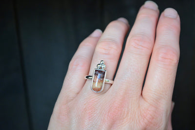 Wave Dolomite Sterling Silver Ring