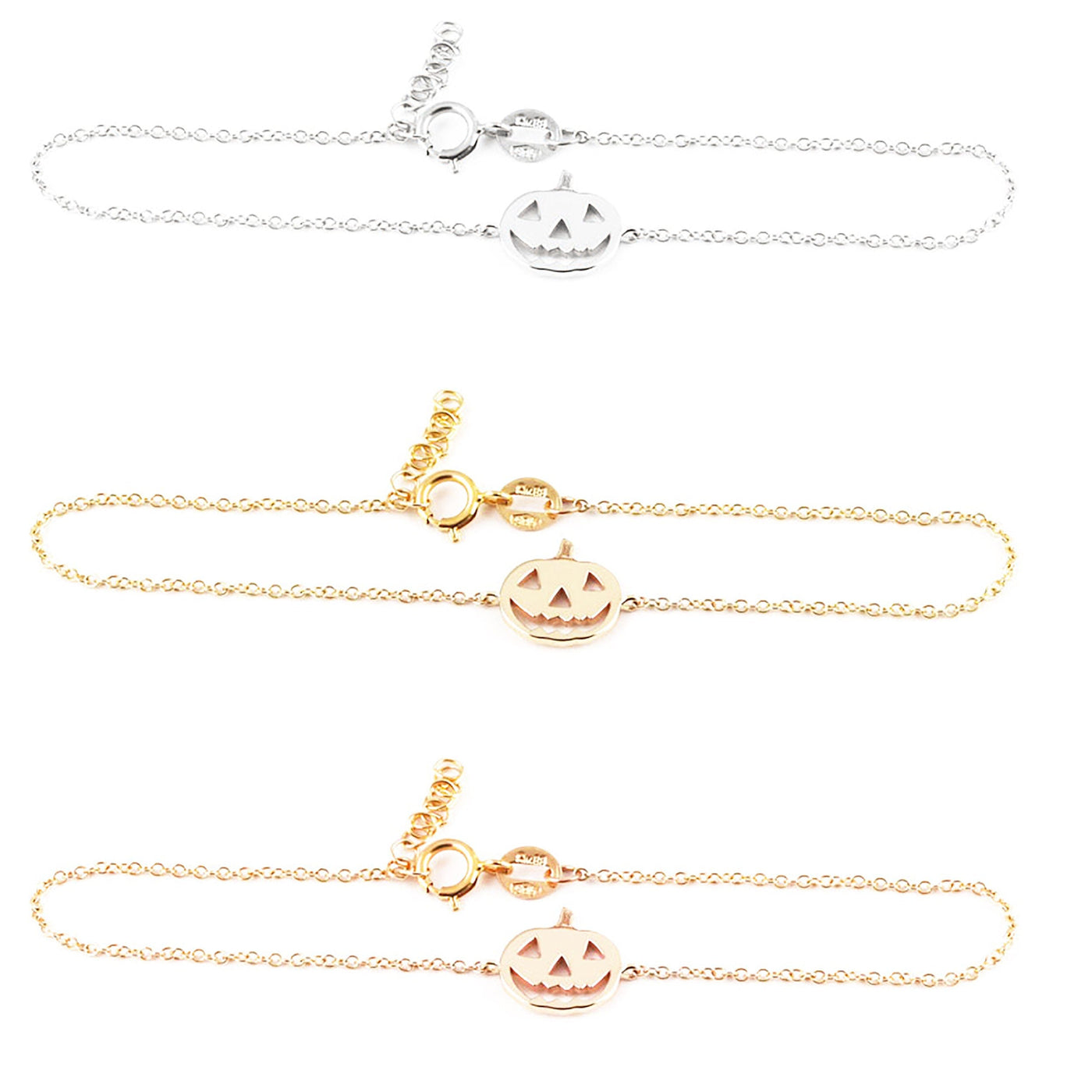 Dainty Gold Pumpkin Bracelet