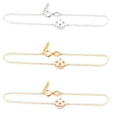 Dainty Gold Pumpkin Bracelet