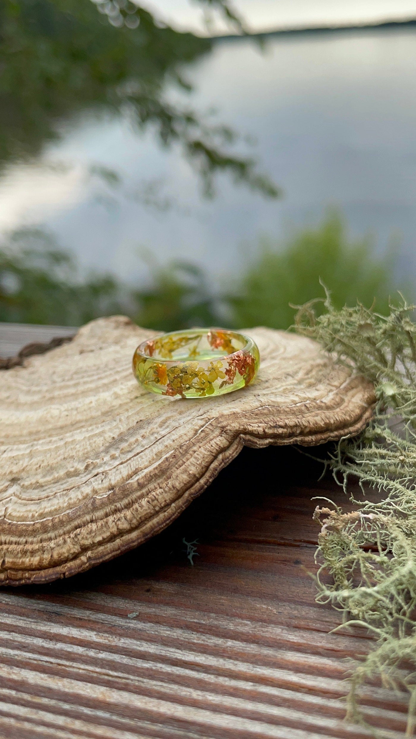 Epoxy Autumn Resin Ring