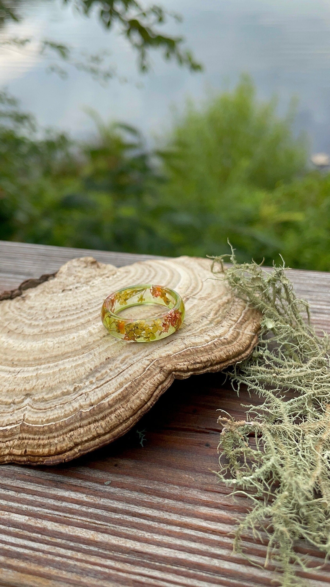 Epoxy Autumn Resin Ring