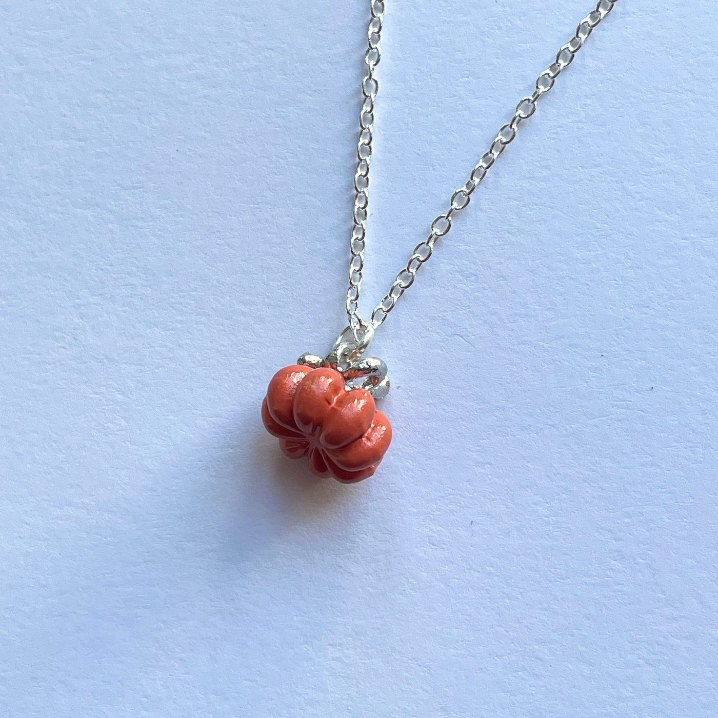 Dainty Pumpkin Pendant Necklace